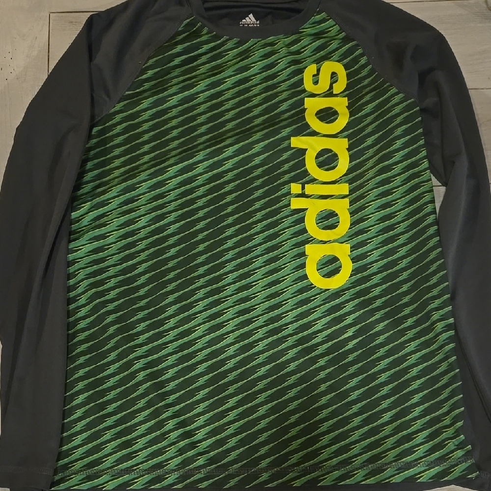 Adidas Men's Green Swim Shirt